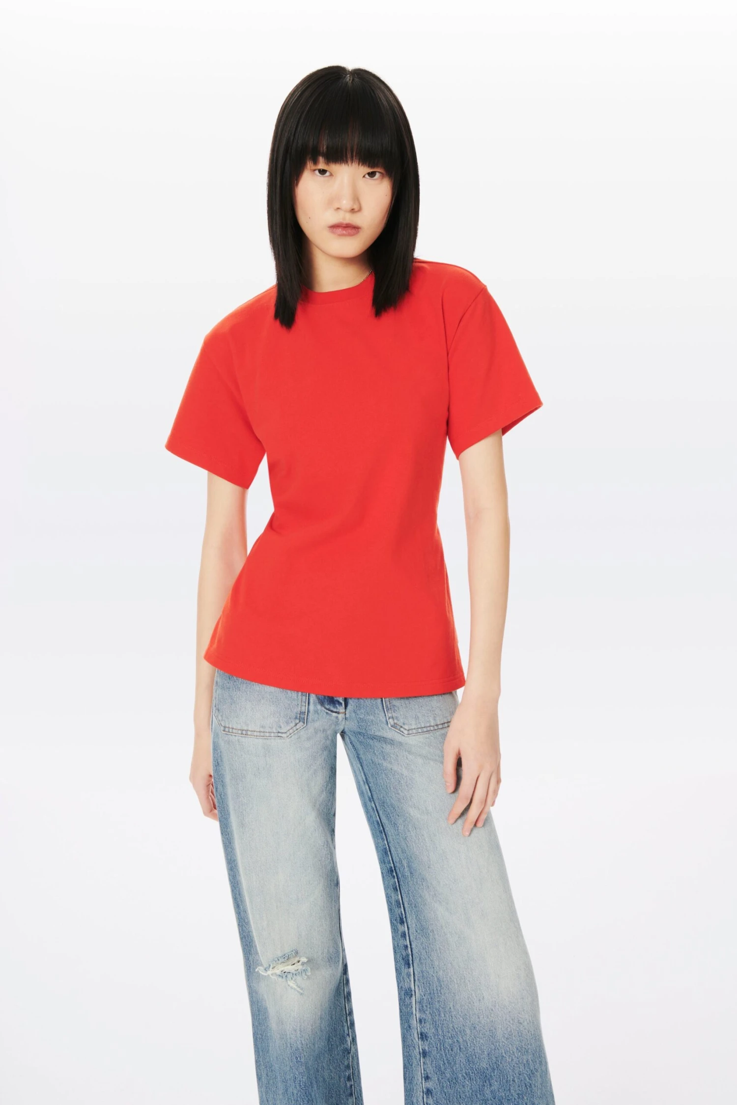 Victoria Beckham | Twist Back T-Shirt - Red - Image 4