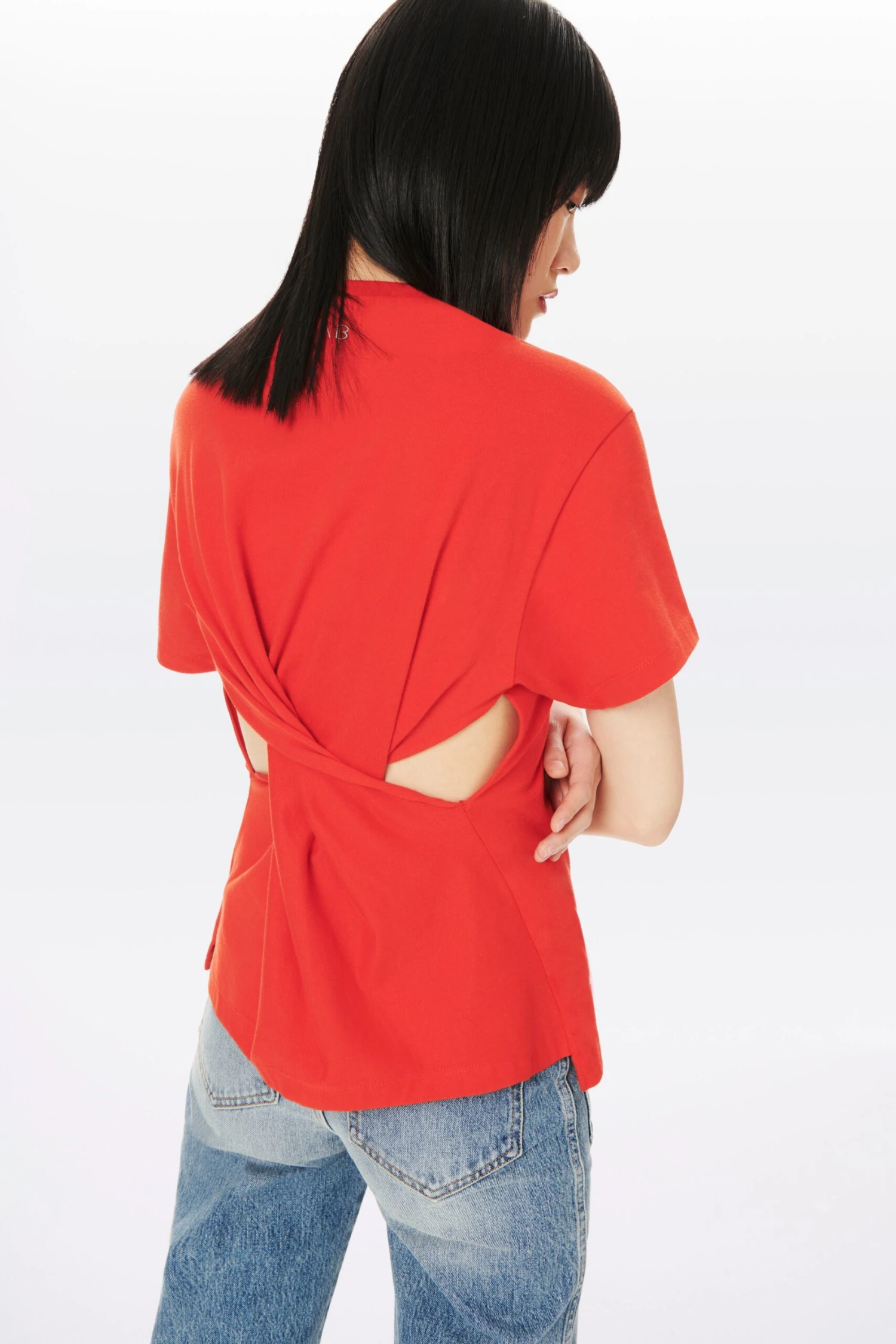 Victoria Beckham | Twist Back T-Shirt - Red - Image 2