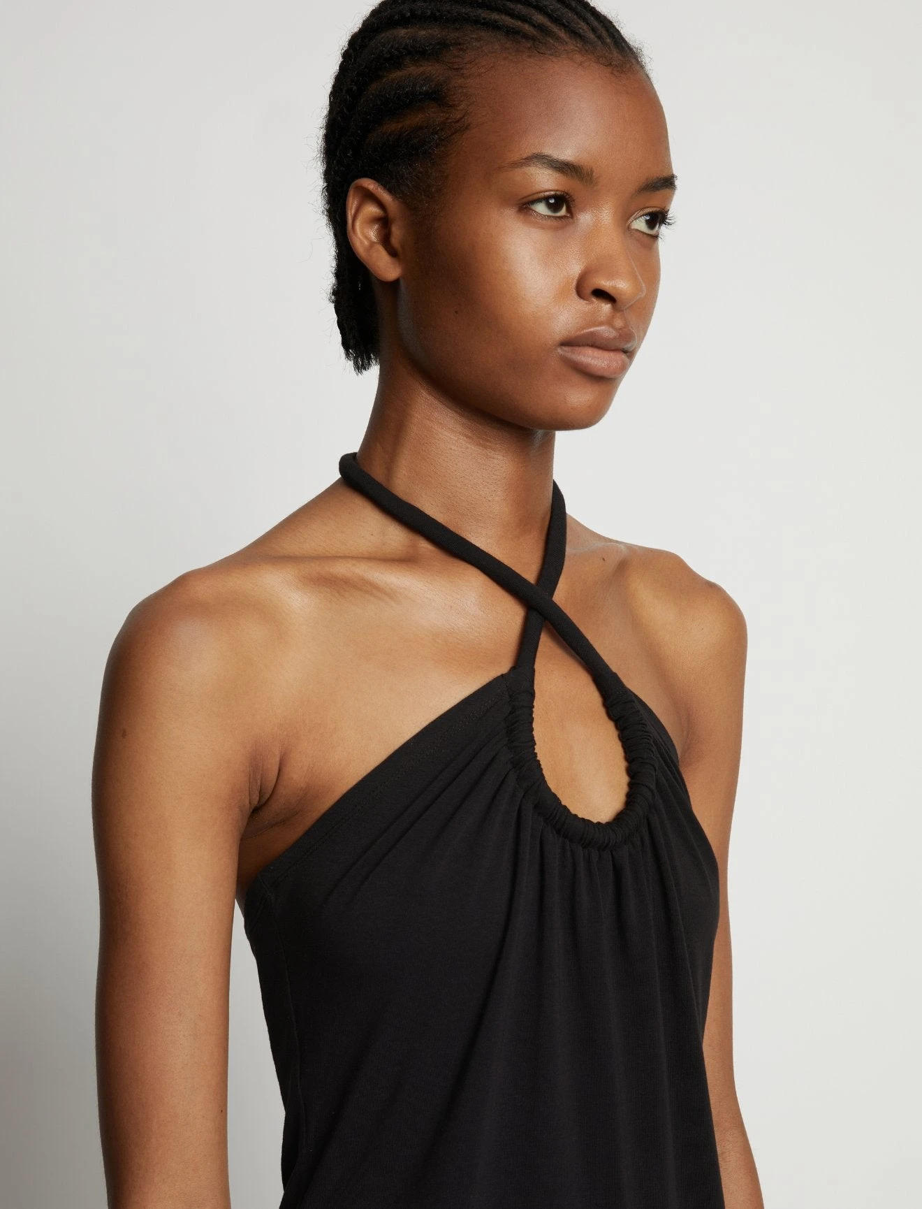 Proenza Schouler White Label | Halter Knit Jersey Dress - Black - Image 6