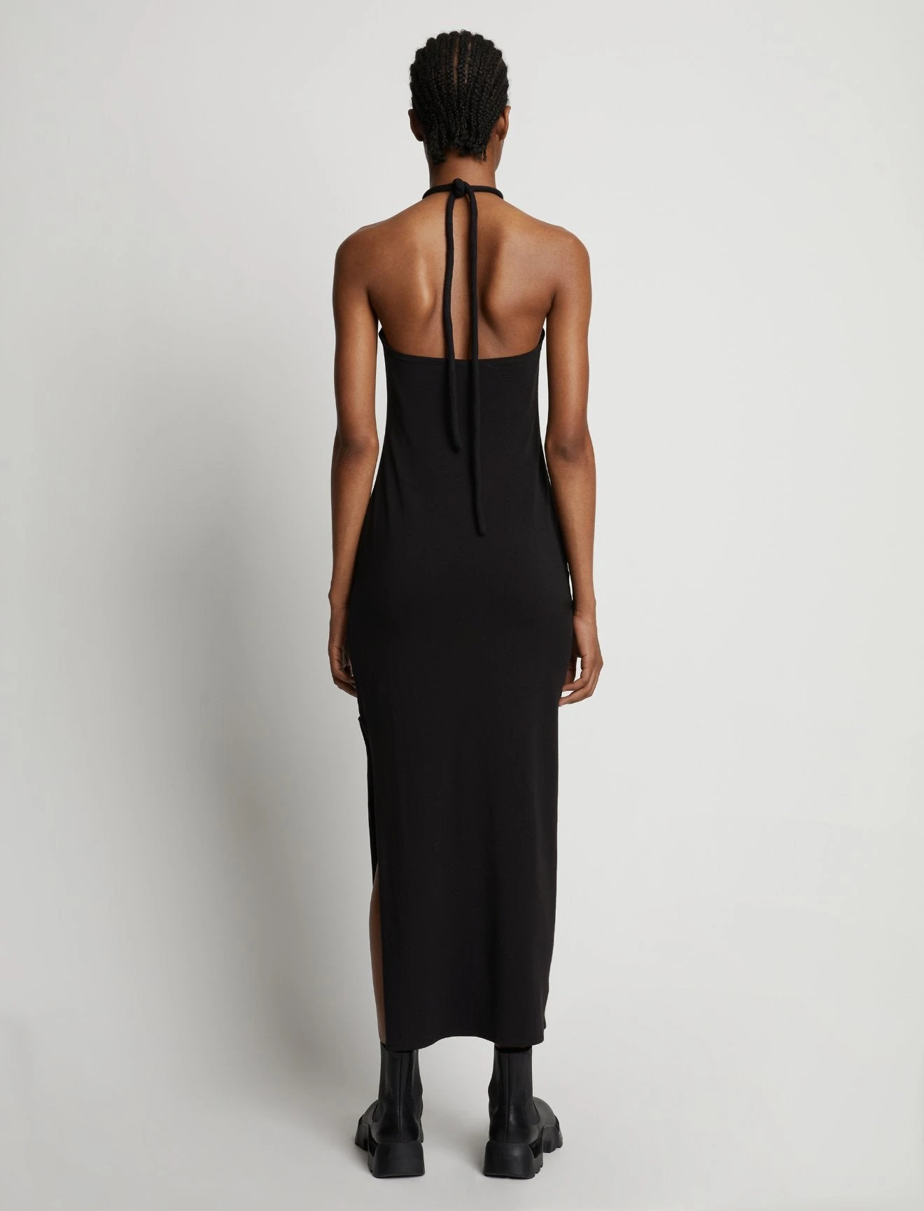 Proenza Schouler White Label | Halter Knit Jersey Dress - Black - Image 5