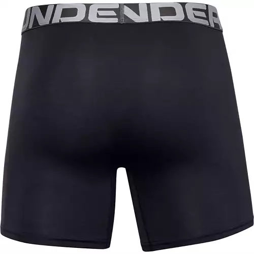Men's Under Armour Charged Cotton® 6" 3 Pack Boxer Briefs - Image 2
