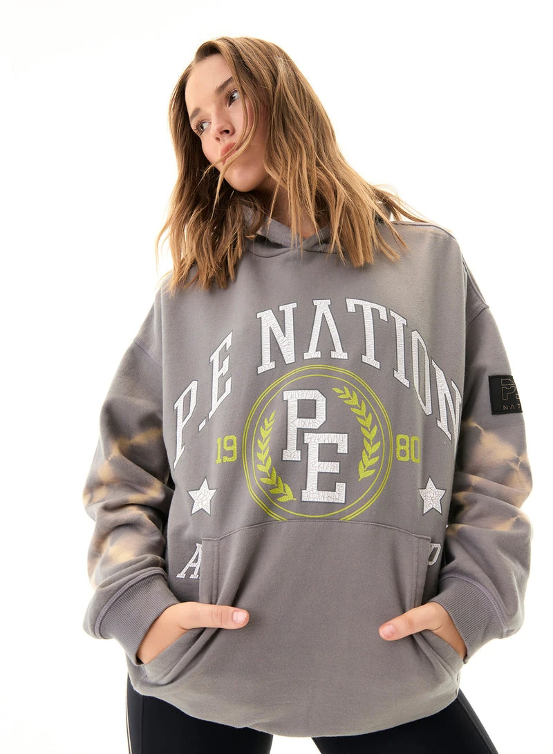 P.E NATION | Mark One Hoodie - Frost Gray - Image 2