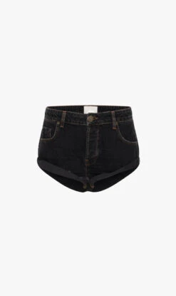 One Teaspoon | Bandit Low Waist Short - Worn Black