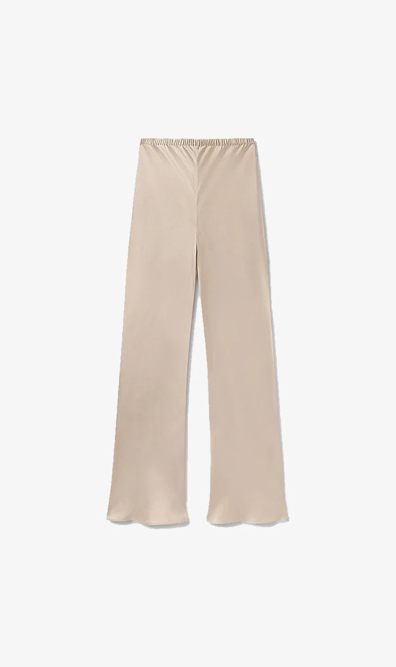 Silk Laundry | Bias Cut Pants - Hazelnut
