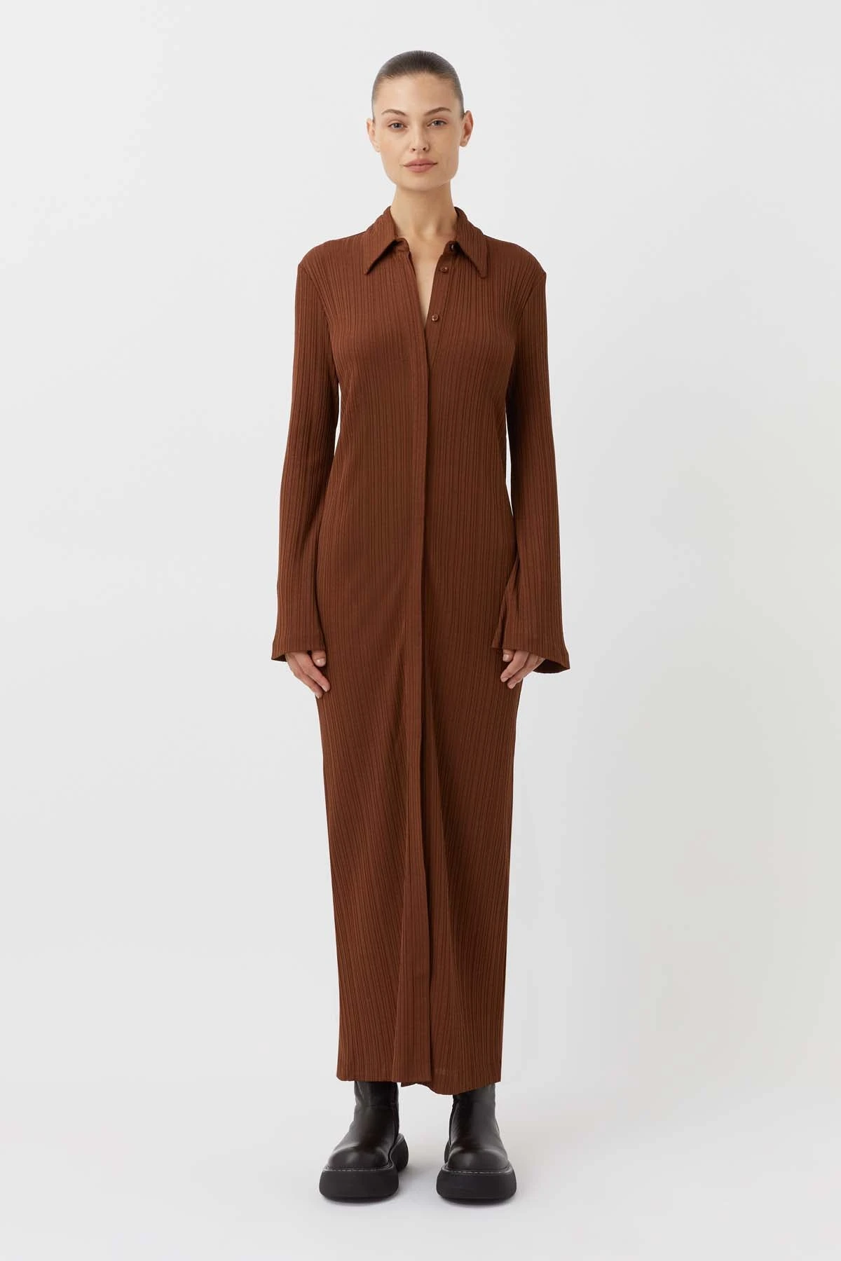 Camilla And Marc | Lumi Shirt Dress - Walnut - Image 4