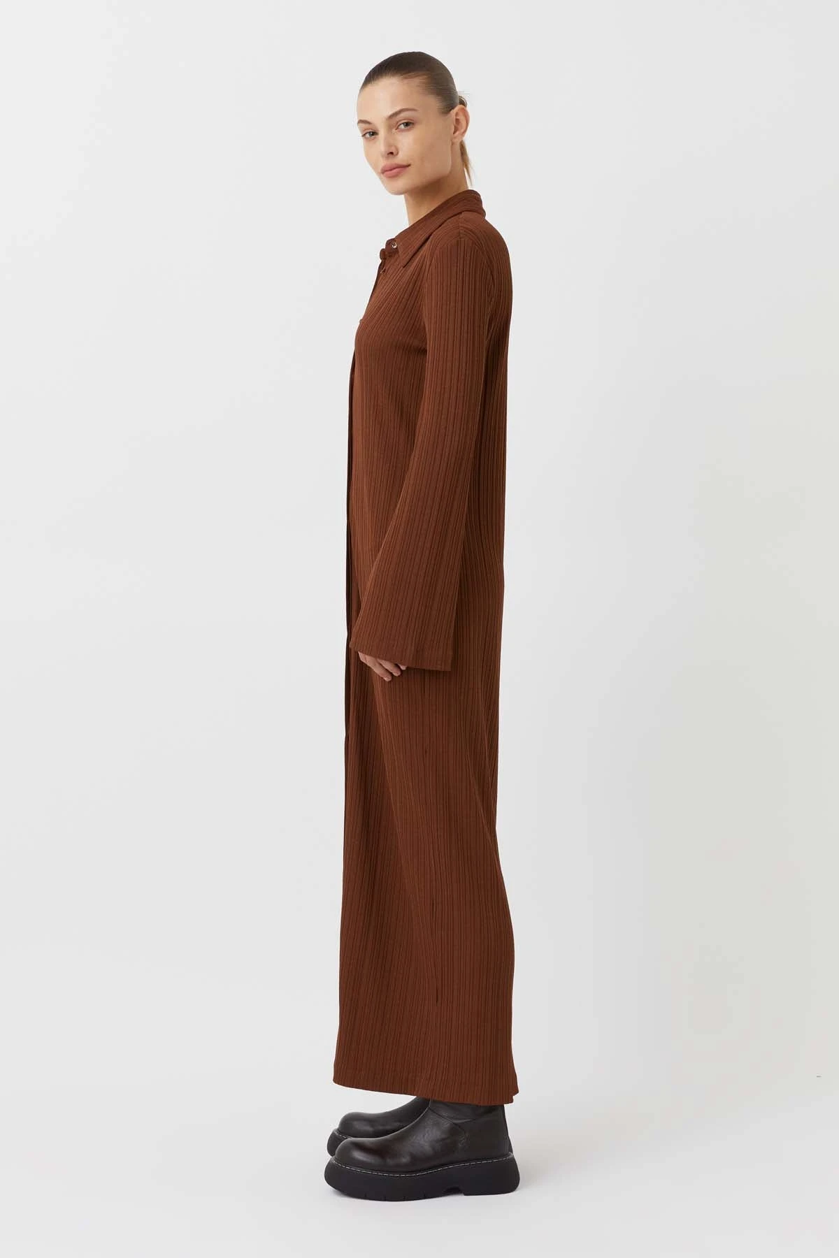 Camilla And Marc | Lumi Shirt Dress - Walnut - Image 5