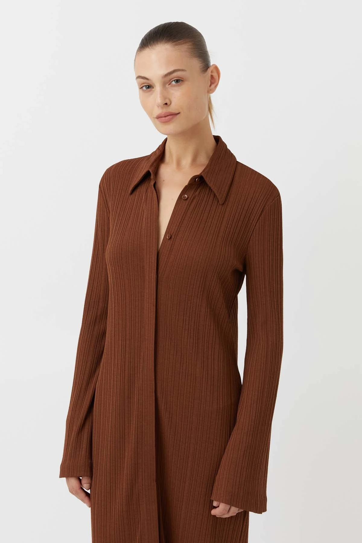 Camilla And Marc | Lumi Shirt Dress - Walnut - Image 3