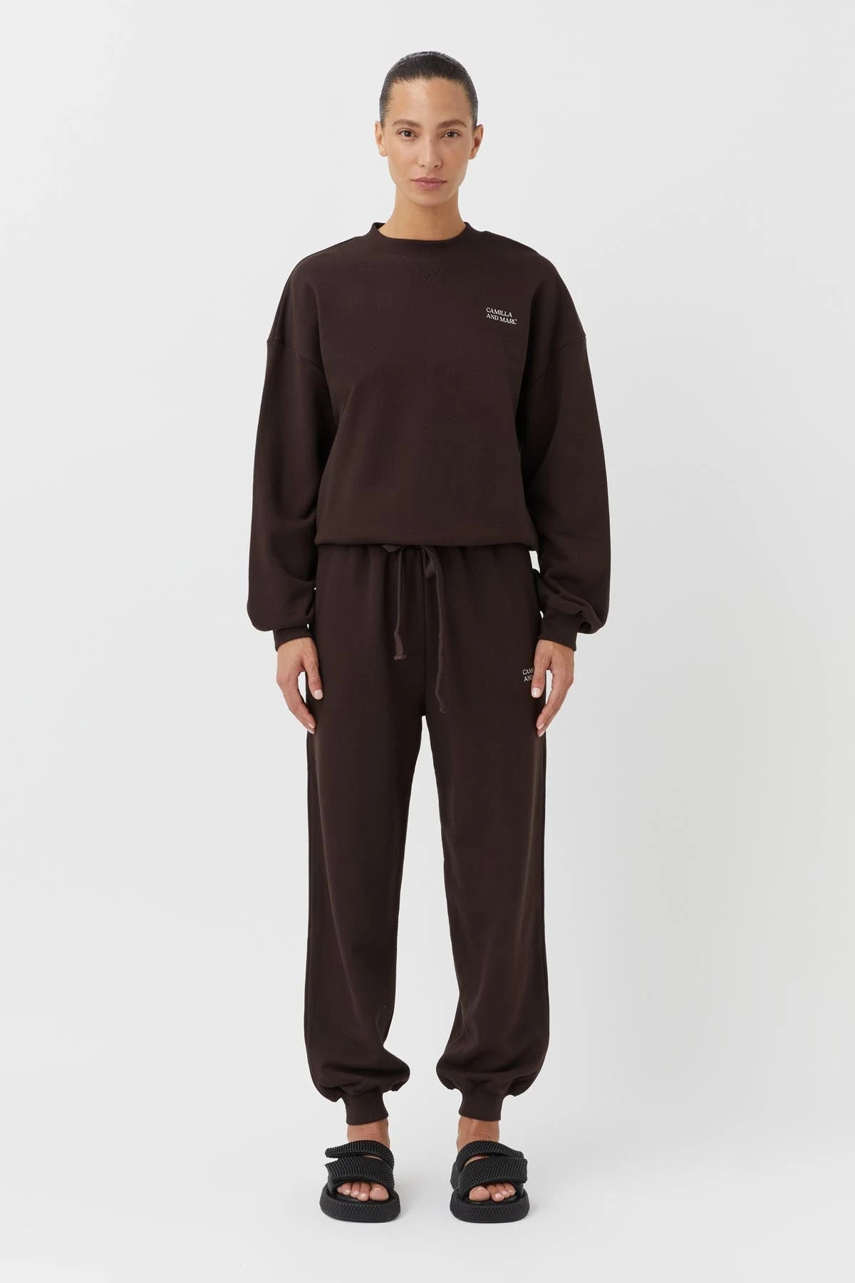 Camilla And Marc | Noah Track Pant - Mocha - Image 3
