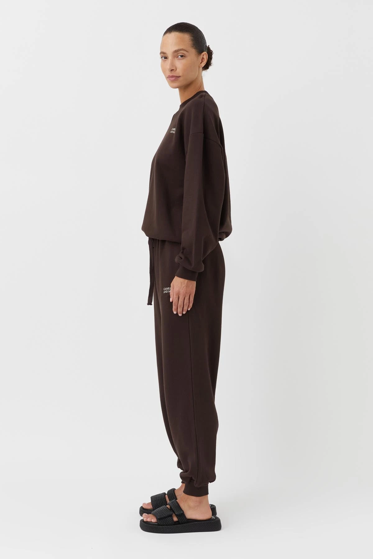 Camilla And Marc | Noah Track Pant - Mocha - Image 4