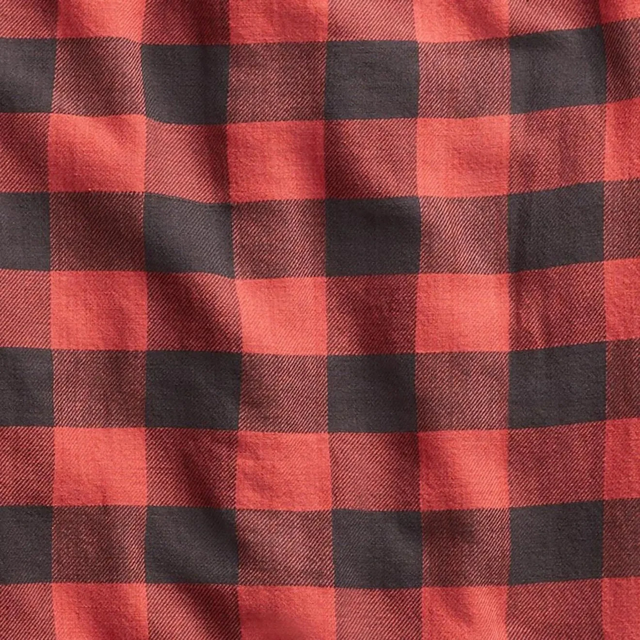 RRL By Ralph Lauren Farrell Workshirt Twill Plaid L/S Red / Black - Image 4