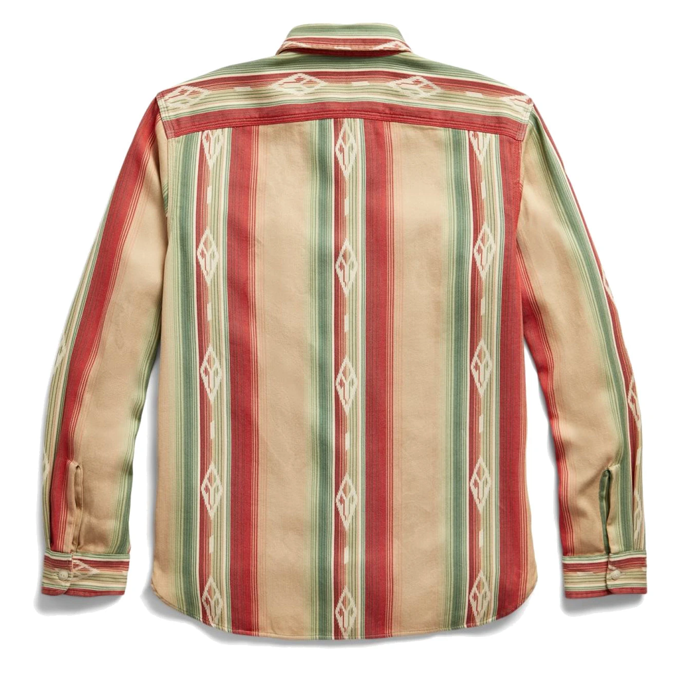 RRL By Ralph Lauren Southwestern Jacquard Workshirt RI-494 Tan / Multi - Image 2