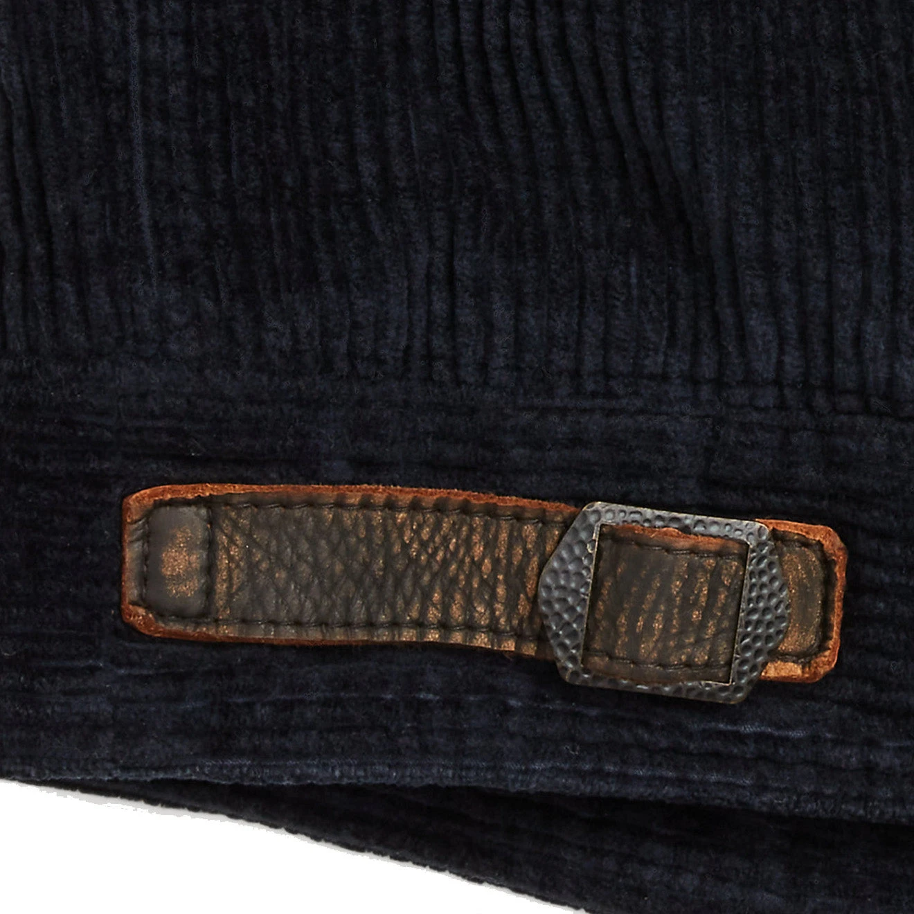 RRL By Ralph Lauren Appliqued Corduroy Leather-Sleeve Jacket Black/Deep Navy - Image 4