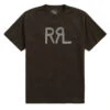 RRL By Ralph Lauren Logo Jersey T-Shirt Faded Black Canvas