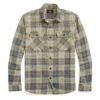 RRL By Ralph Lauren Plaid Twill Workshirt Faded Blue/Yellow