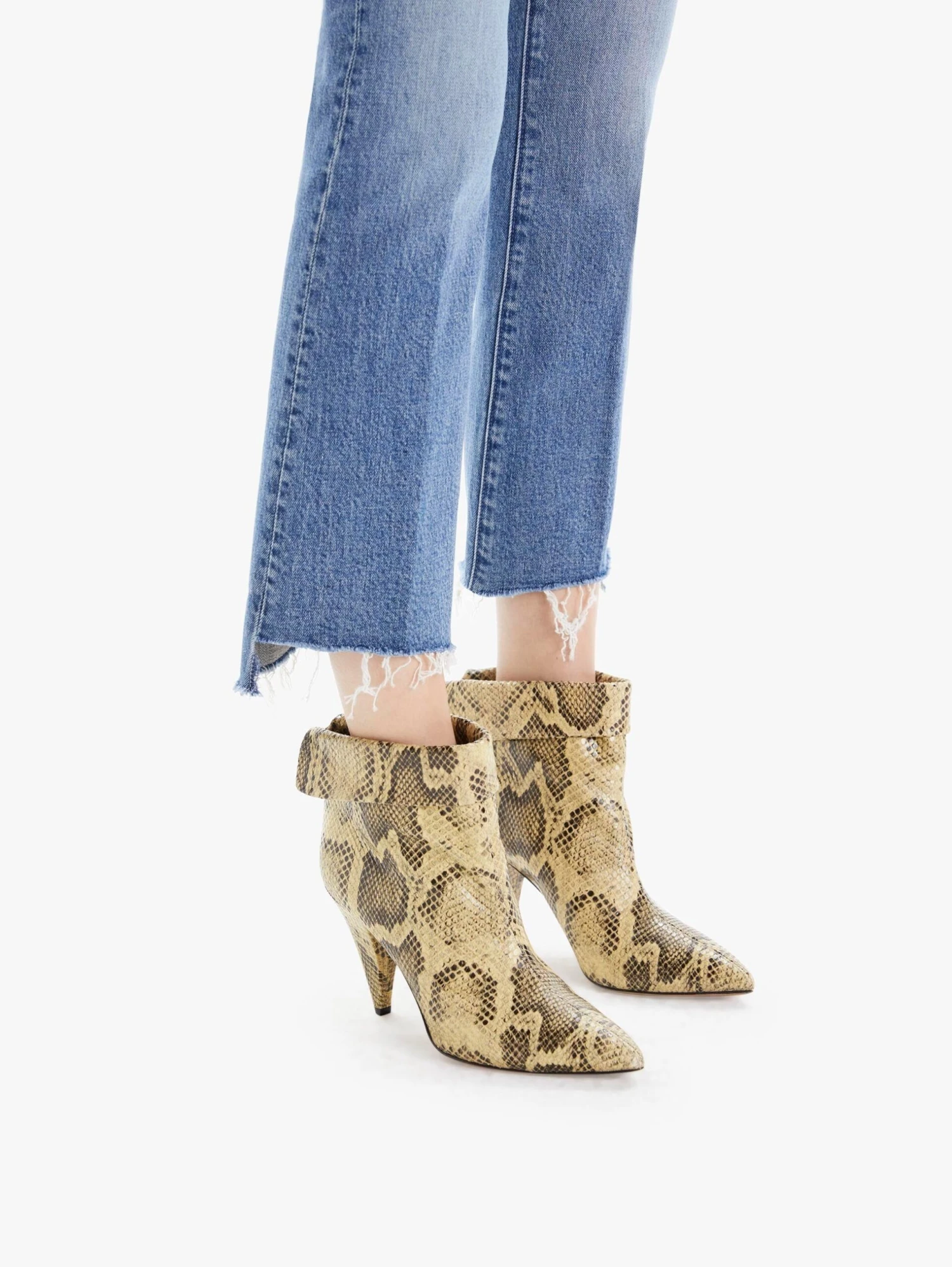 Mother Denim | The Insider Crop Step Fray - Scenic Route - Image 4