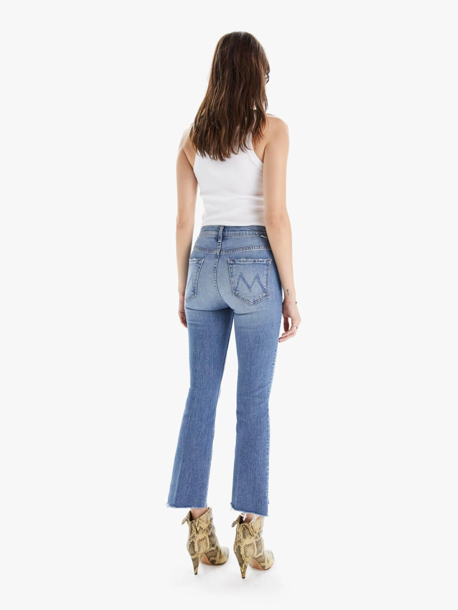 Mother Denim | The Insider Crop Step Fray - Scenic Route - Image 3
