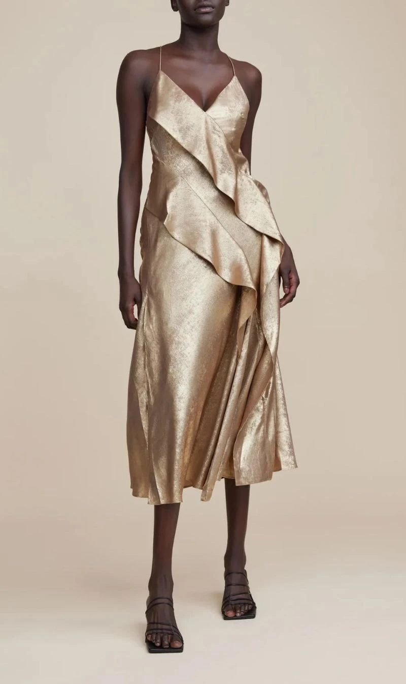 ACLER | Queensbridge Dress - Gold