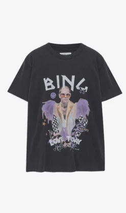 Anine Bing | Lili Tee Elton John - Washed Black