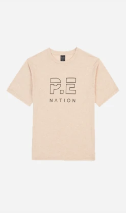 P.E NATION PE Nation | Heads Up Tee - Warm Grey Marle