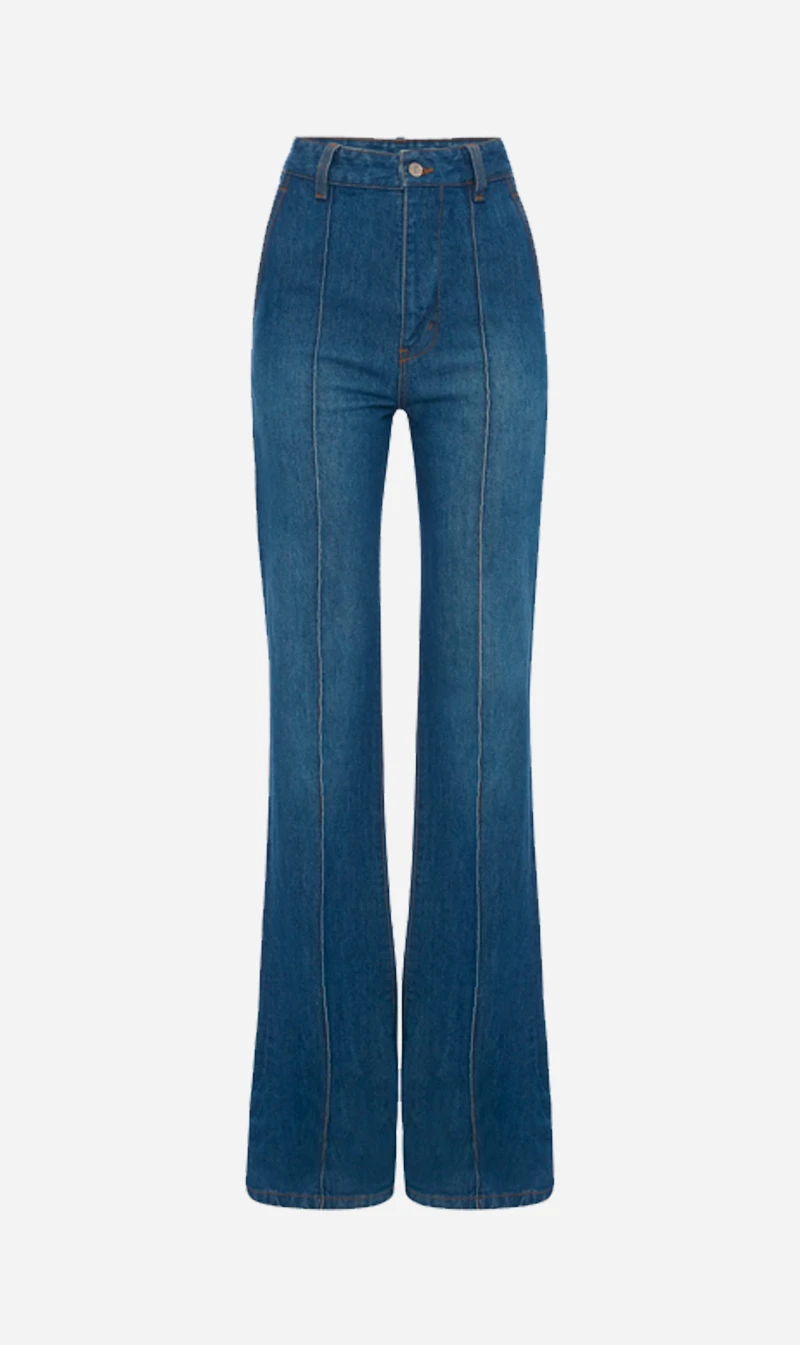 Victoria Beckham | Brigitte Jean - Sandwashed Indigo