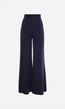 Zimmermann | Silk Wide Leg Pant - Navy